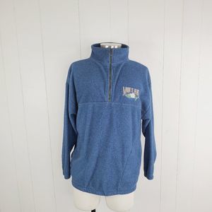 Tahoe Men's Blue Mount St. Helens Fleece Zipper Pullover Sweater Jacket Size M